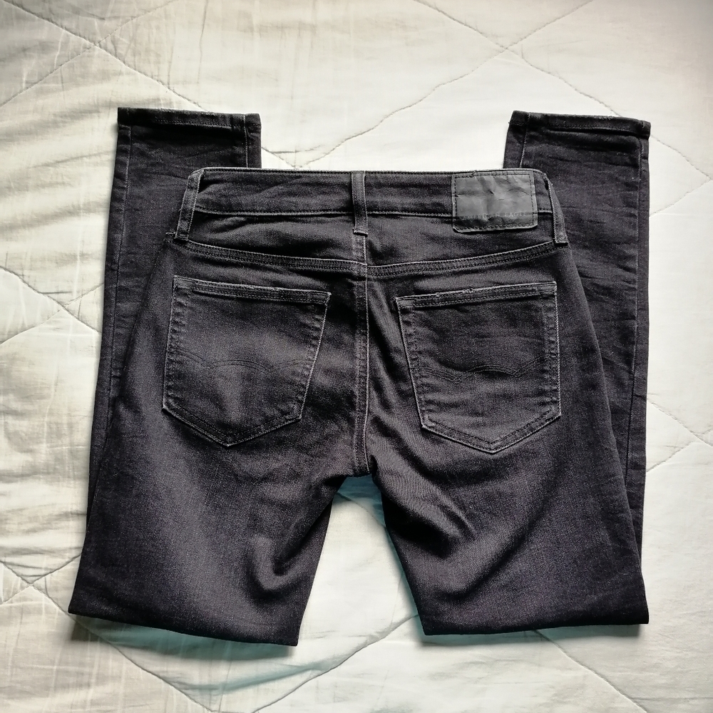 AMERICAN EAGLE Mens Distress Skinny Flex 26x28 - Picture 9 of 11